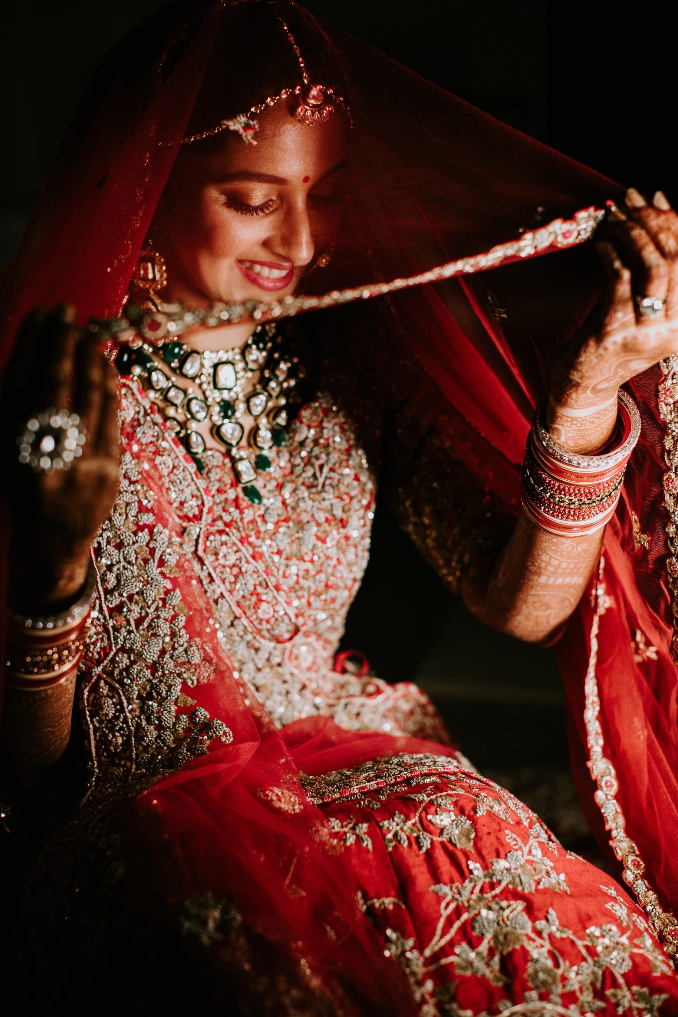 Portrait photography in Hisar showcasing luxe wedding details
